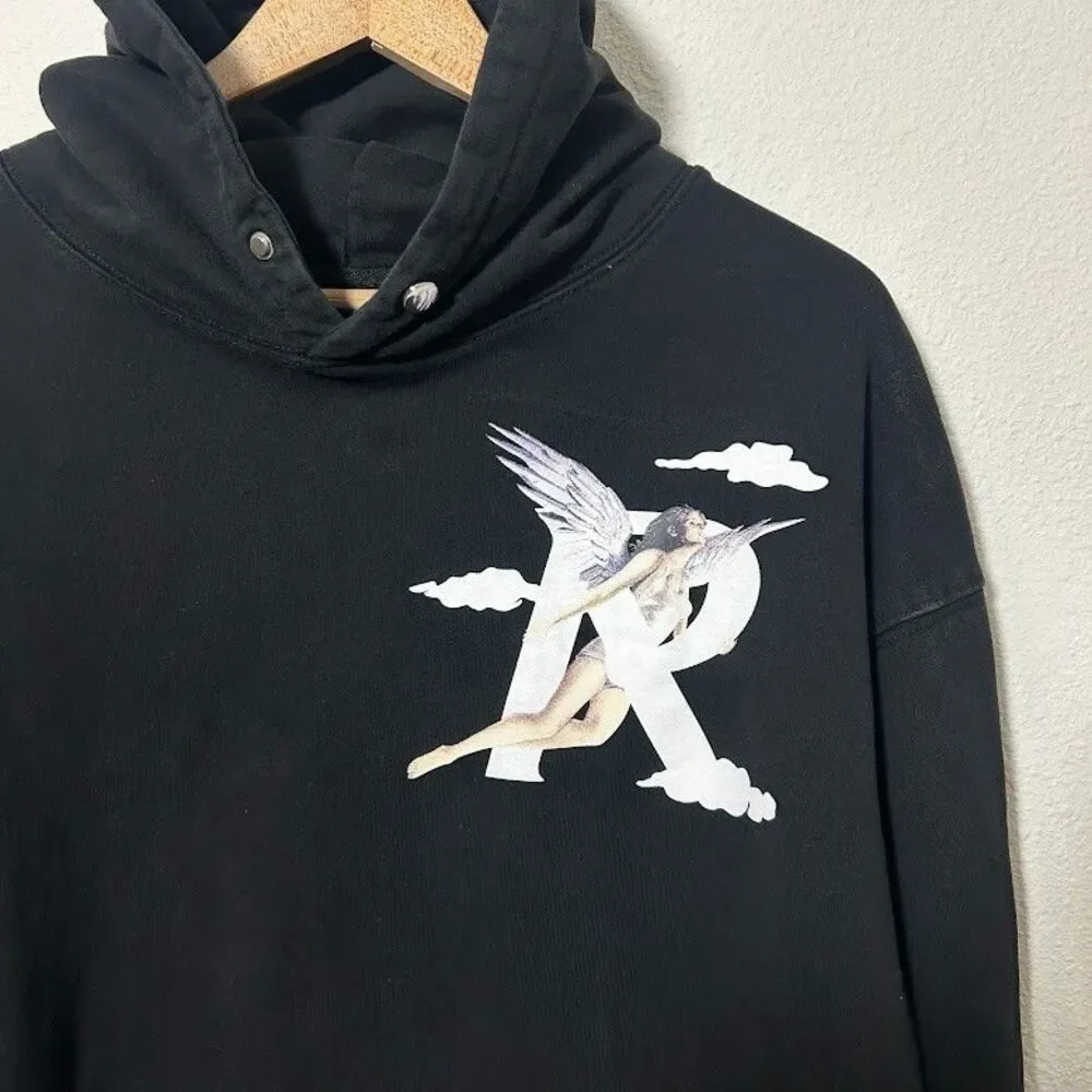 Represent Storms In Heaven Heavyweight Hoodie Big Logo Men Size L Black